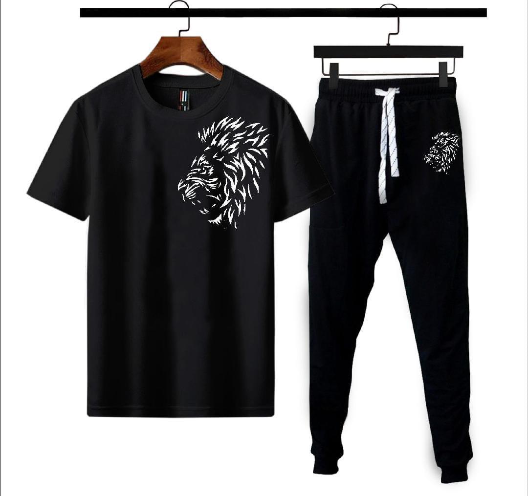 Men's  Polyseter Printed Track Suit -2Pcs