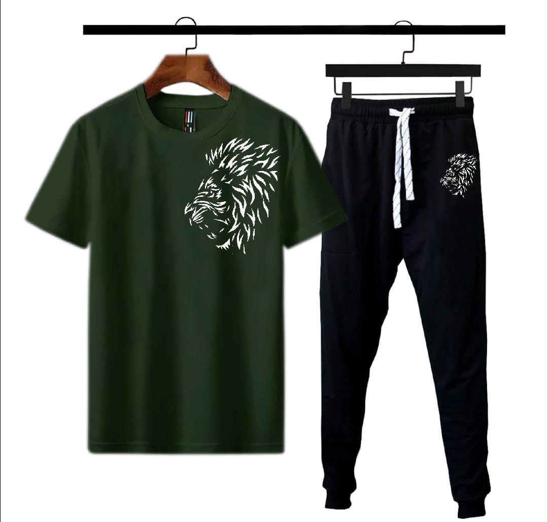 Men's  Polyseter Printed Track Suit -2Pcs